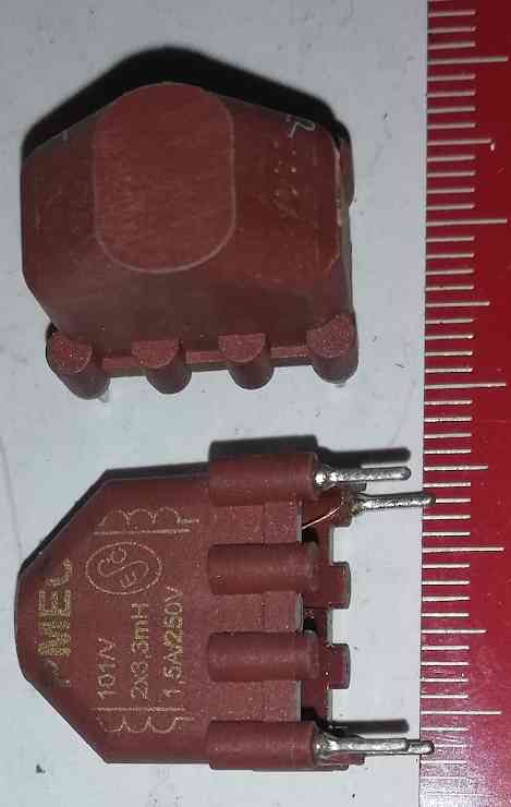 tumivka PMEC 101/V 2x3,3mH 1,5A 250V