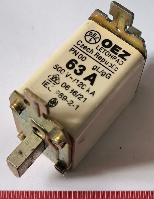 pojistka PN00 - 63A - 500V (001)