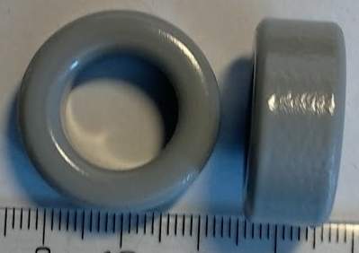 toroid R25/15/10L K2006 Al=2100nH .. balení 20ks za 100Kč