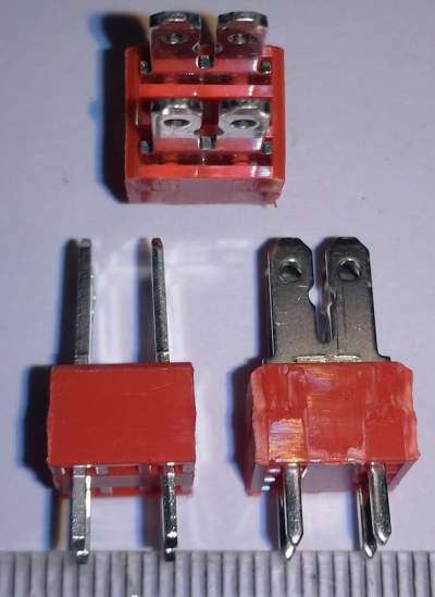 50870902 - 900-S-5/02 - Flat connector strip, 2, Solder pin, -40 °C, WECO .. balení 25ks za 99Kč