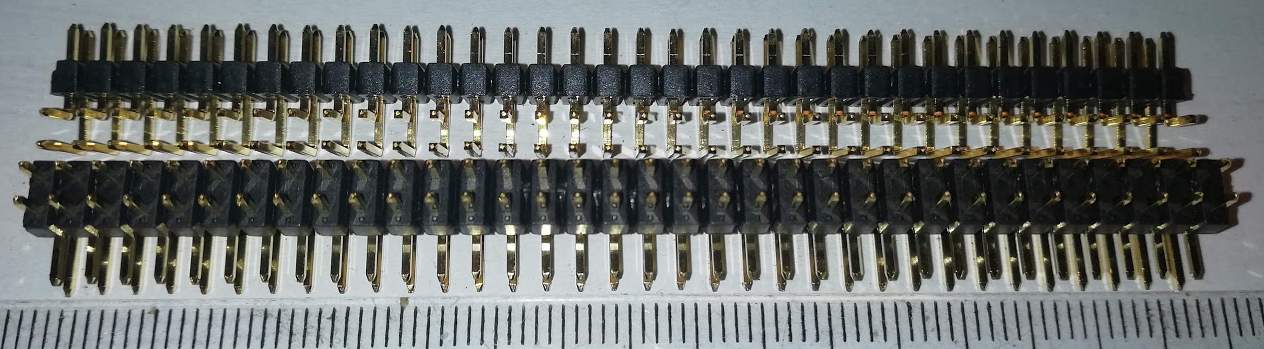 lámací lišta 2x34pin, ohnuté .. balení 25ks za 99Kč