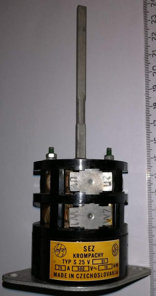 přepínač S25V01 25A 500Vstr  .. cena na dotaz / price on request