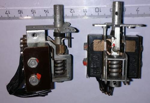 tlačíto - 3 mikrospínače, zákaznický typ, starší .. cena na dotaz / price on request