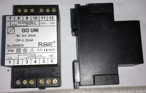 GO UNI - UNIVERZÁLNÍ MODUL GALVANICKÉHO ODDĚLENÍ SE ZDROJEM PRO NAPÁJENÍ PŘEVODNÍKU