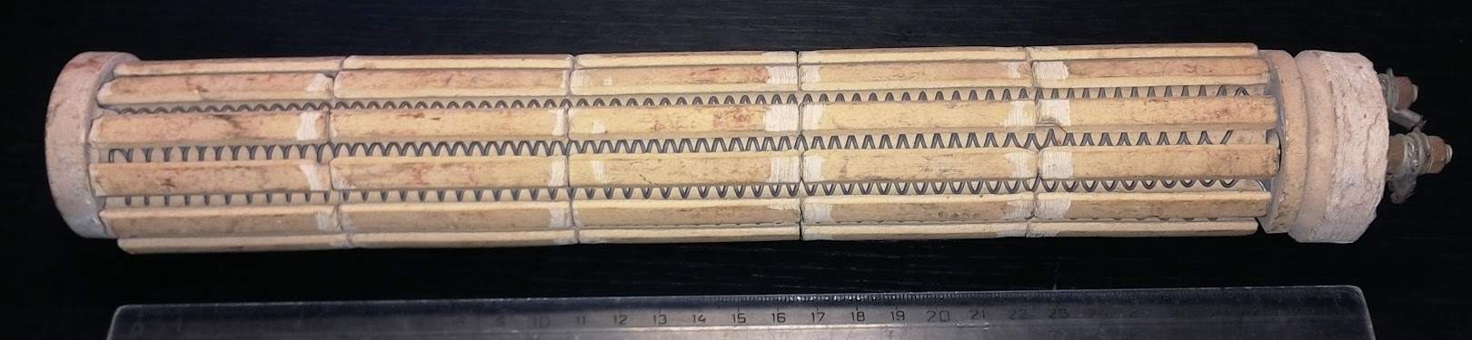 topné těleso, z demontáže