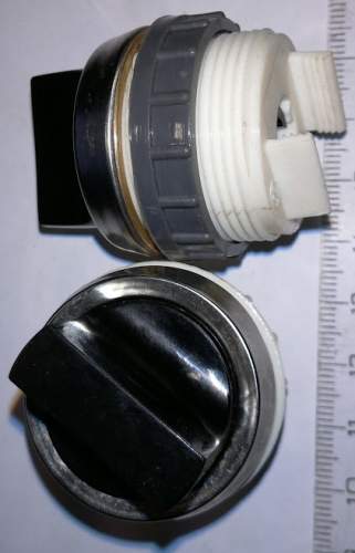 T6G - ovládací hlavice provedení G, 2  polohy - ŽLUTÁ  .. použitý / used