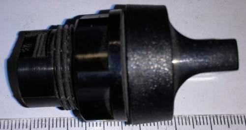 ovládací hlavice černá, 2 polohy