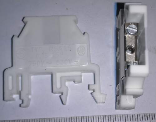 řadová svorkovnice RSA 1,5A bílá .. balení 30ks za 60Kč