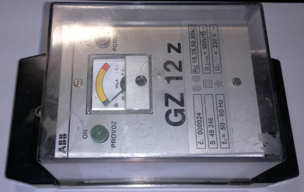 GZ12z - Hlídač izolace izolované sítě - ABB energo    .. cena na dotaz / price on request