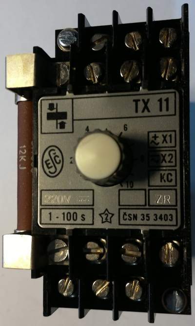 relé TX11 220Vss 1-100s ZR KC  (PP11217)   .. cena na dotaz / price on request