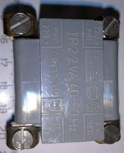 trafo TR2 2VA 40-60Hz 220V/9V