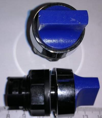 T10G MO - otočná hlavice 2 polohy - modrá