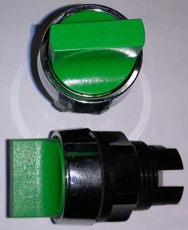 T10G ZE - otočná hlavice 2 polohy - zelená