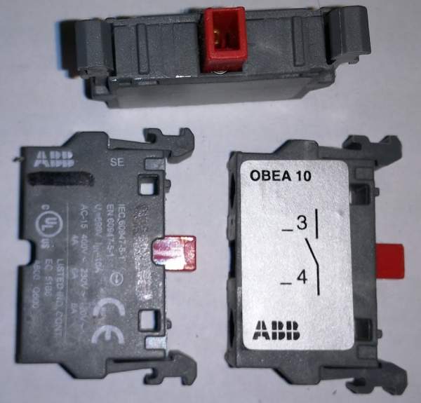 OBEA10 | 1SCA022190R3000 | ABB Contact Block, 1 NO AUX Contact