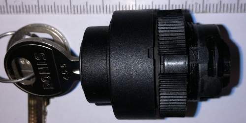 ZA2BG4 ovl. hlavice otočná s klíčem-2 polohy-Ø 22-černá   .. cena na dotaz / price on request