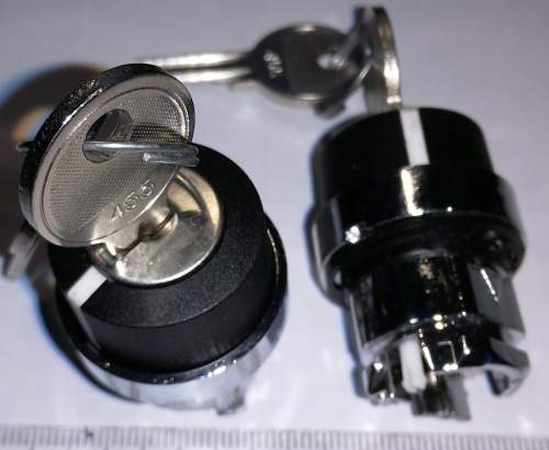 hlavice přepínače s klíčkem, 3 polohy