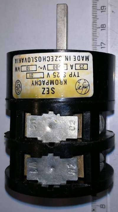 přepínač typ S25V01 SEZ Krompachy