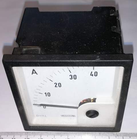 Panelové měřidlo magnetoelektrické Weigel PQ72K,  0-40A WEIGEL  .. cena na dotaz / price on request