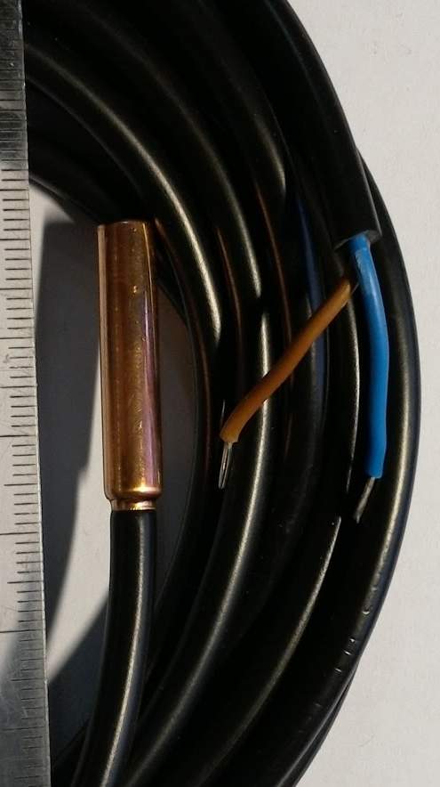 teplotní čidlo, neznámý typ, cca 10k při 20°C, kabel 3,5m