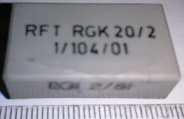 jazyčkové relé RFT RGK20/2  .. cena na dotaz / price on request