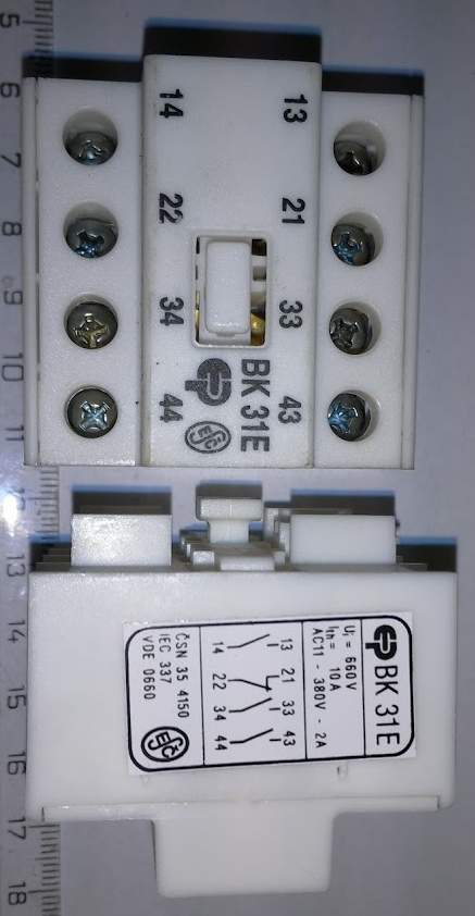 BK31E - jednotka pomocných kontaktů .. cena na dotaz / price on request