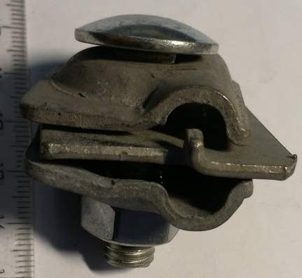 svorka na hromosvod, dvojitá