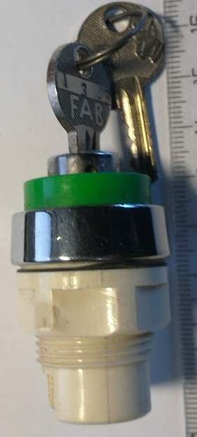 T10D ZE zelený, v obou polohách lze vytáhnout klíček    .. cena na dotaz / price on request