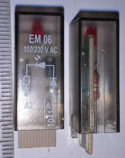 LED module, red, 110-230V AC, EM06