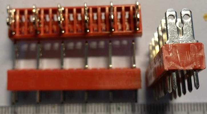 Flat connector strip 6pin - 75870909 - 900-S-7,5/06 - WECO