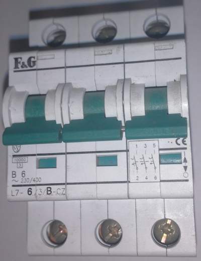 jistič L7-6/3/B CZ f&G 6A B 10kA 3pol.