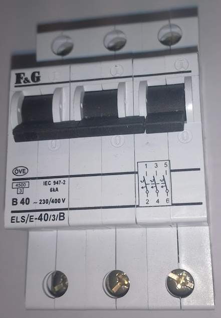 jistič ELS-40/3/B 3pol. B40 F&G