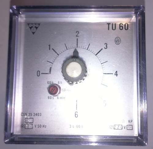TU60 - KP 220V 50Hz, 3s-60h, A  .. cena na dotaz / price on request