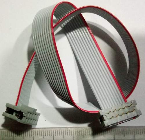 plochý káblik 10pin 26cm s koncovkami ....  balení 10ks za 50Kč