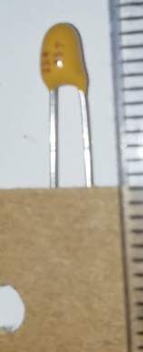 tantal 35V 0,22uF RM2,5 20% G...  balení 100ks za 99 Kč