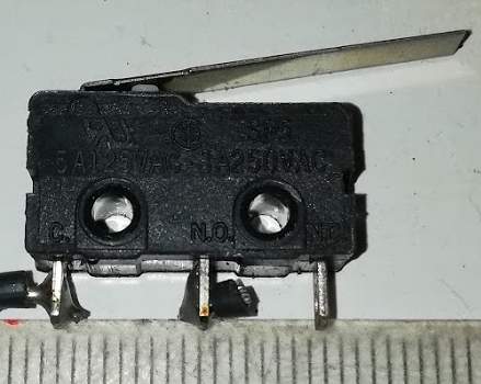 mikrospínač PATTERSON SP5 pájený