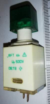 kontrolka RFT 0678 zelená, bez žárovky .. cena na dotaz / price on request