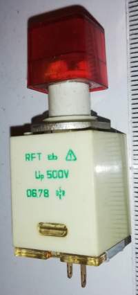 kontrolka RFT 0678 červená, bez žárovky .. cena na dotaz / price on request