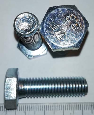 šroub M10x35 DIN933 Zn .. balení 50ks za 100Kč