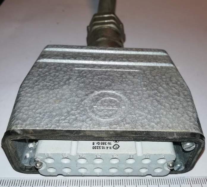 konektor 16pin H-A10.5330 16A 380V, použitý  .. cena na dotaz / price on request