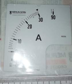 stupnice 16006 multi9 MERLIN GERIN 0-90A (TC 30/5) 3ln