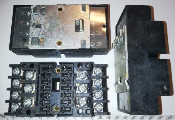 patice na relé na DIN lištu