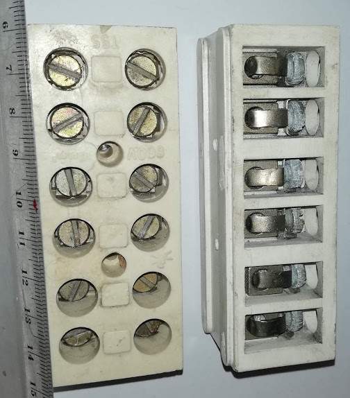 keramická svorkovnice T55 660V 10mm2 starší typ
