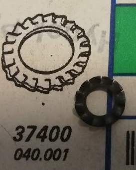 pružná podložka černá M4 DIN6798A type ZZ 37400  ... balení 500ks za 90Kč