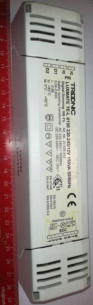 LUXMATE TE-L 0150 230-245/12V 150VA, starší