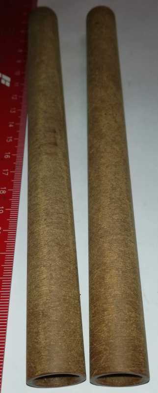 válcový izolační díl 16x1,5x197mm - délka 197mm, velký průměr 16mm, stěna 1,5mm (nějaký pertinax ?)