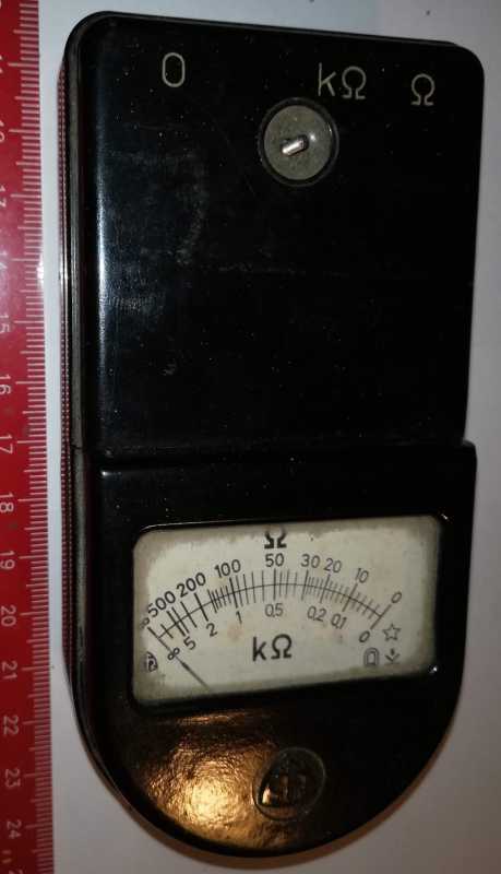 starší Ohm metr TESLA, sbírkový kus, netestován   .. cena na dotaz / price on request