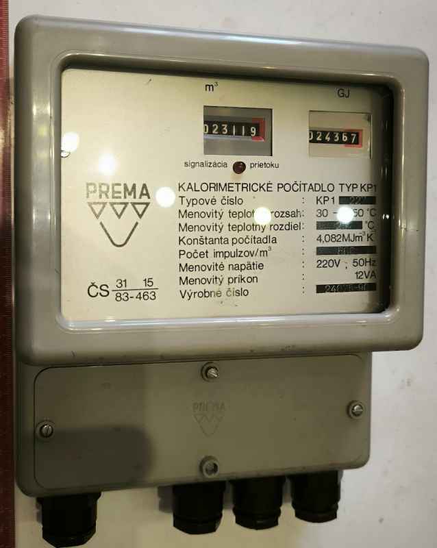PREMA-KP1 - kaloritmetické počítadlo typ KP1  .. použitý / used   .. cena na dotaz / price on request