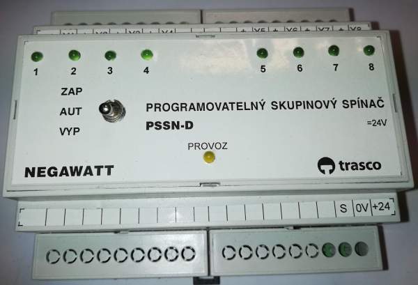 PSSN-D - programovatelný skupinový spínač TRASCO 24V z demontáže  .. cena na dotaz / price on request