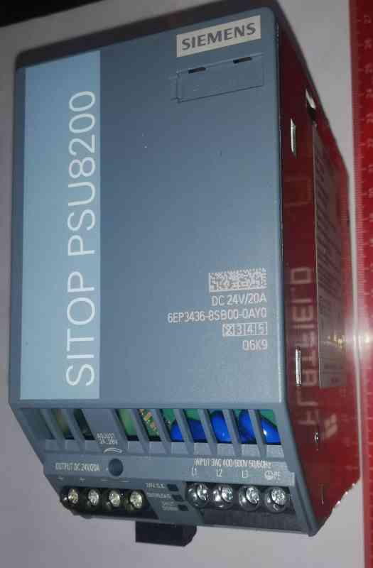 6EP3436-8SB00-0AY0 - Siemens SITOP PSU8200 24 V/20 A Rail mounted PSU (DIN) 24 V DC 20 A 480 W 1 x