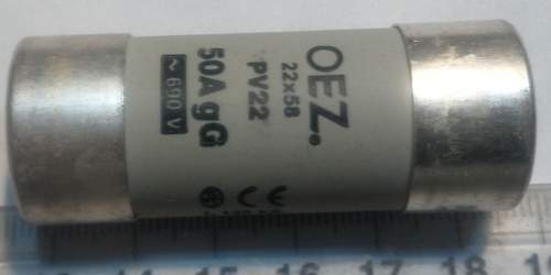 pojistka PV22 50A, 22x58